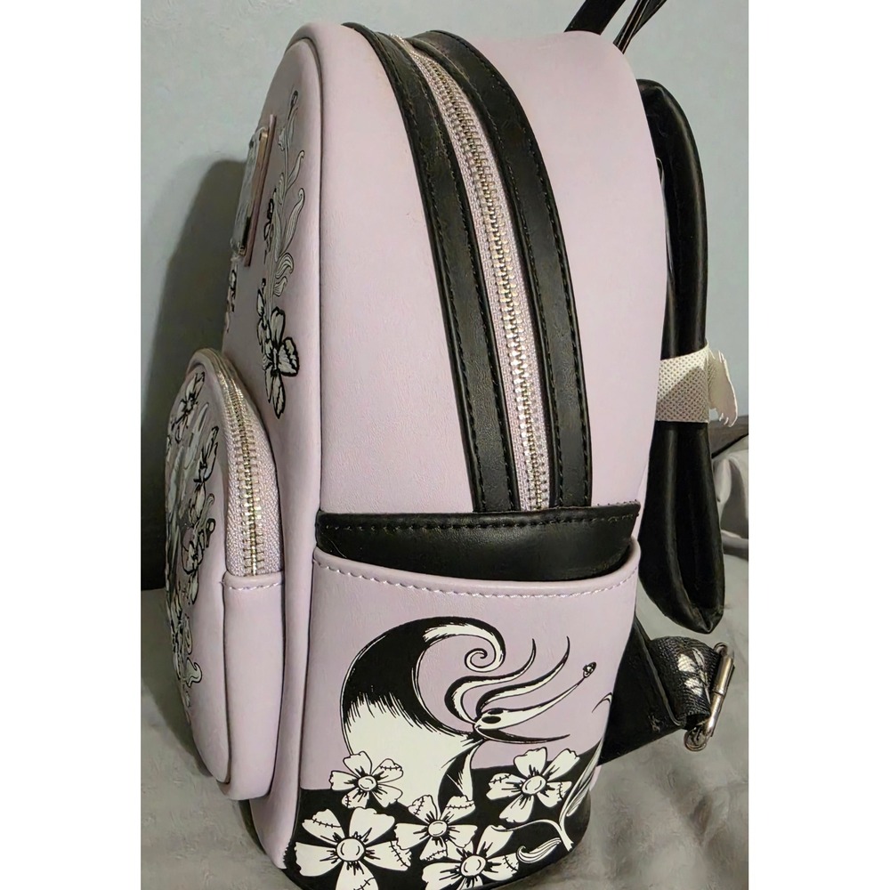 Loungefly Disney Nightmare Before Christmas Jack Sally Floral Mini Backpack - Picture 5 of 8